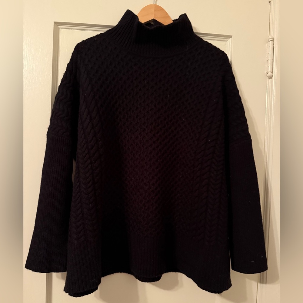 AYR Le Square Navy Turtleneck Sweater